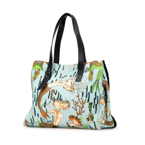 Pre-owned Printed Fabric Tote Bag - Loewe Pre-owned - Modalova