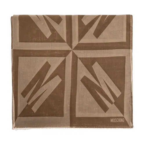 Logo Scarf - Moschino - Modalova
