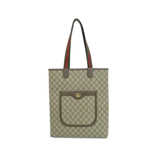 Pre-owned Vintage Canvas Tote Bag - Gucci Vintage - Modalova