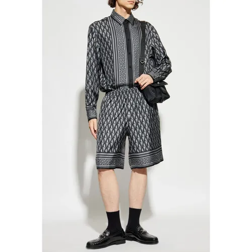 Silk Shirt - Versace - Modalova