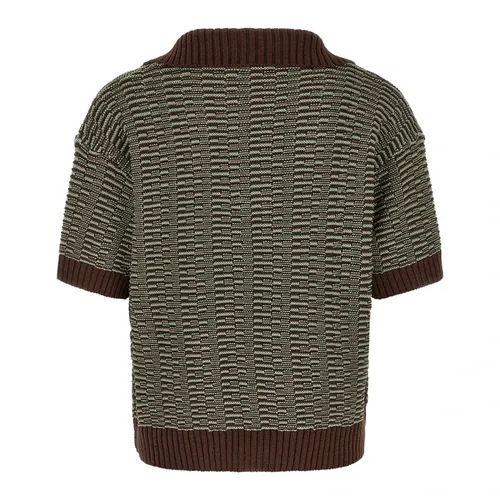 Links Two-Tone Stretch Cotton Polo - Roberto Collina - Modalova