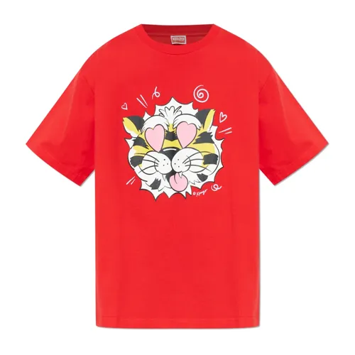 Wild Tiger Oversized T-Shirt - Kenzo - Modalova