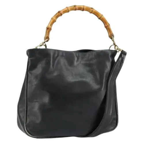 Pre-owned Leather Shoulder Bag - Gucci Vintage - Modalova