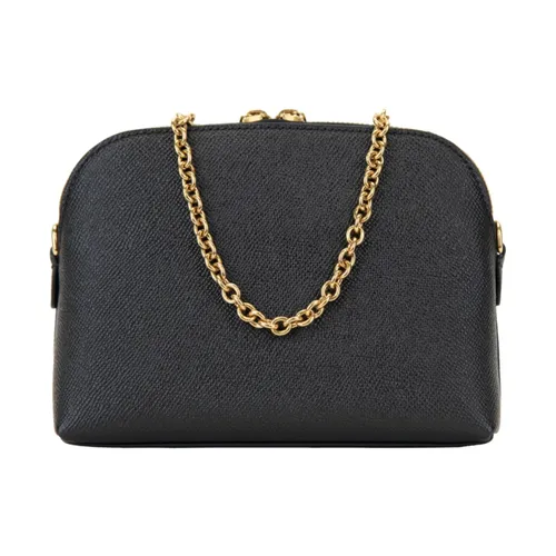 Mini Leather Shoulder Bag with Logo - Dolce & Gabbana - Modalova