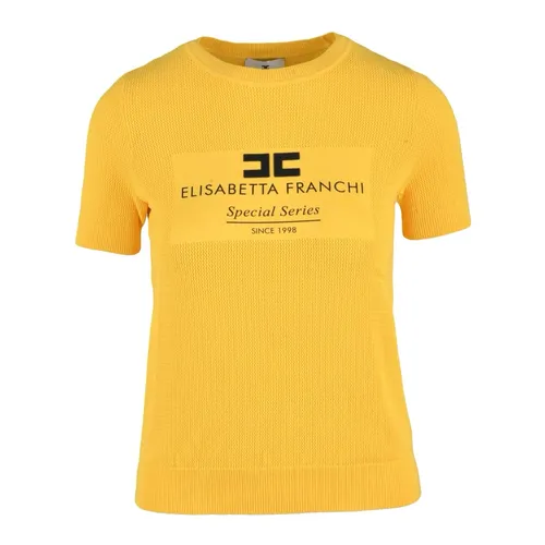 Knitwear > Round-neck Knitwear - - Elisabetta Franchi - Modalova