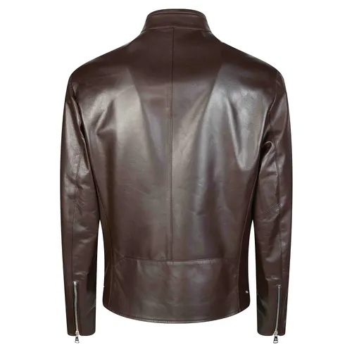 Lambskin Biker Jacket - Tagliatore - Modalova