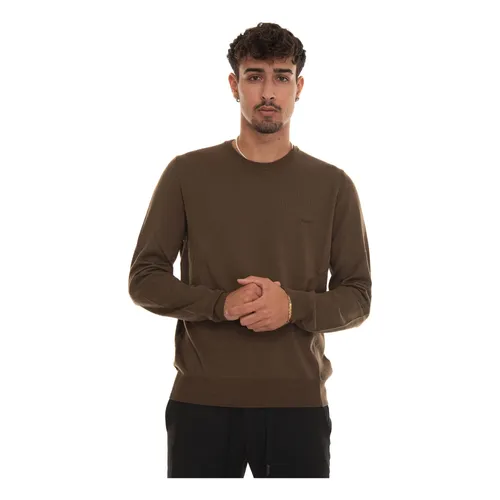 Merino Wool Logo Pullover Slim Fit - Hugo - Modalova