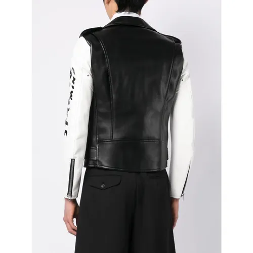 Slogan Biker Jacket - Comme des Garçons - Modalova