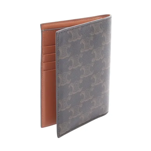 Pre-owned Triomphe Canvas Card Holder - Celine Vintage - Modalova