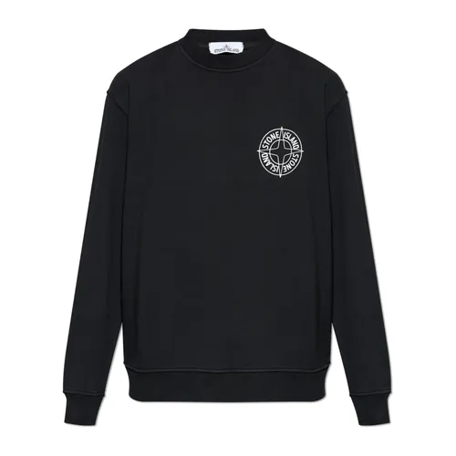 Sweatshirt with printed logo - Stone Island - Modalova