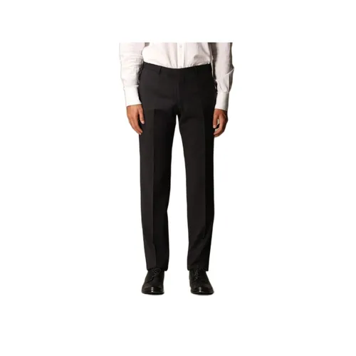 Slim Fit Wool Trousers - Emporio Armani - Modalova