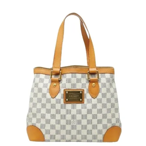 Pre-owned Hampstead PM Damier Azur Handbag - Louis Vuitton Vintage - Modalova
