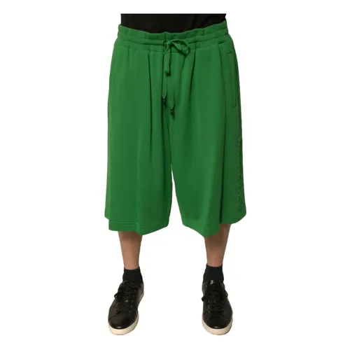 Bermudas verdes de mezcla de algodón - Dolce & Gabbana - Modalova