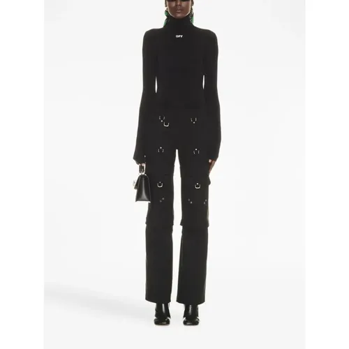 Wool Cargo Trousers - Off White - Modalova