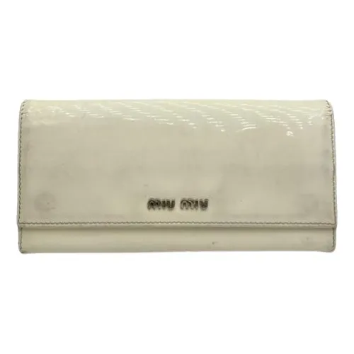 Pre-owned Leather Wallet - Miu Miu Pre-owned - Modalova