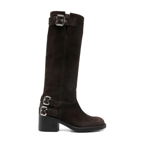 Brown Boots with Buckles - Chloé - Modalova