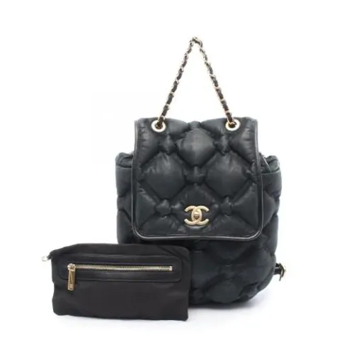 Pre-owned Vintage Leather Backpack - Chanel Vintage - Modalova