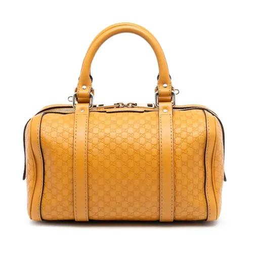 Pre-owned Leather Top Handle Bag - Gucci Vintage - Modalova