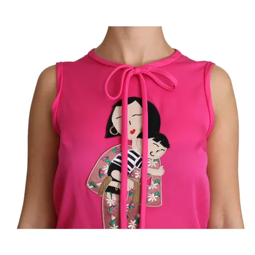 Family Silk Tank - Dolce & Gabbana - Modalova