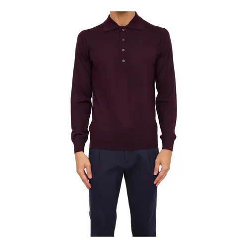 Polo Bordeaux Estilo Clásico - Paolo Pecora - Modalova