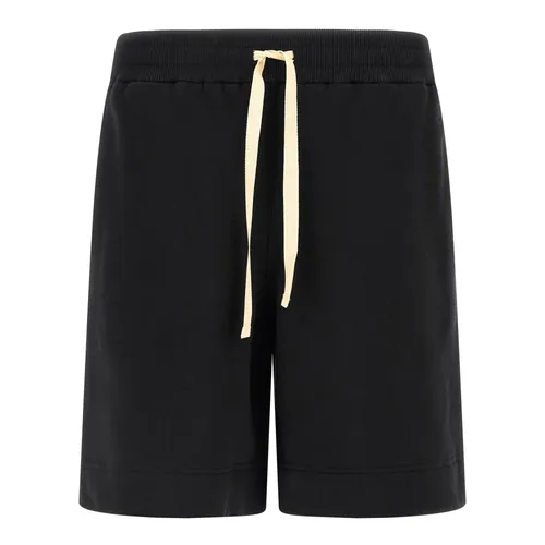 Fleece Cotton Bermuda Shorts - Jil Sander - Modalova