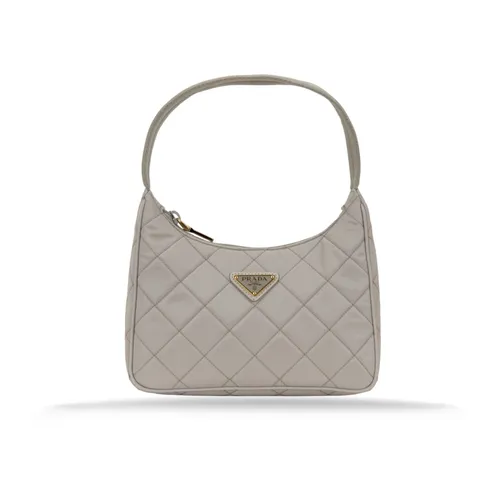 Fabric Handbag with Zipper Closure - Prada - Modalova