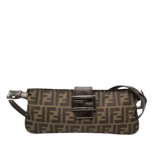Pre-owned Vintage Canvas Shoulder Bag - Fendi Vintage - Modalova