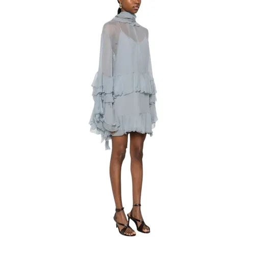 Silk Short Dress - Chloé - Modalova