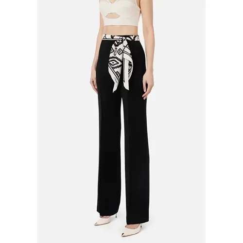 Wide Trousers - Elisabetta Franchi - Modalova