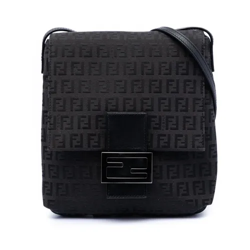 Pre-owned Textured Flap Shoulder Bag - Fendi Vintage - Modalova
