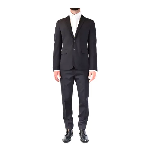 Stylish Black Wool Blend Jacket - Dsquared2 - Modalova