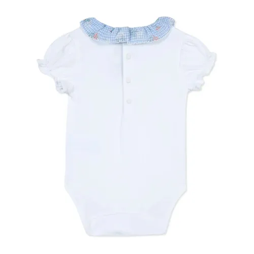 White Peter Pan Collar Top - Tartine et Chocolat - Modalova