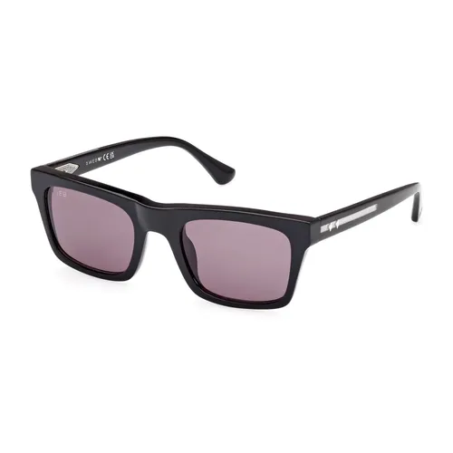 Men's Sunglasses Rectangular Black Glossy - WEB Eyewear - Modalova