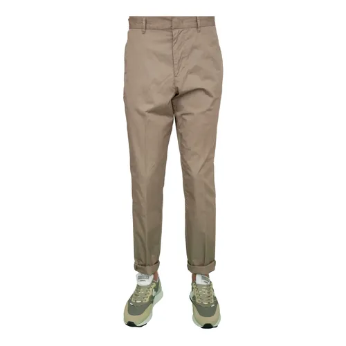 Beige Cotton Trousers - Emporio Armani - Modalova