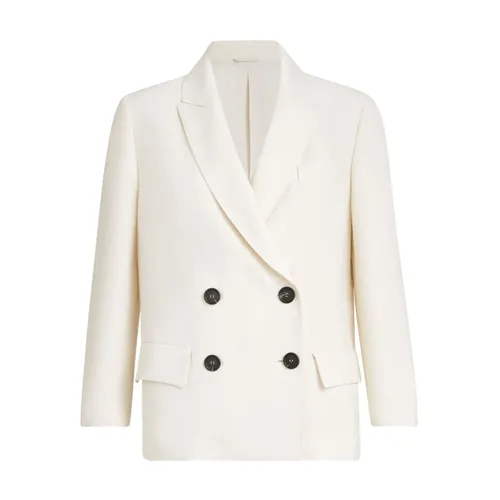 Fluid Twill Blazer - Brunello Cucinelli - Modalova