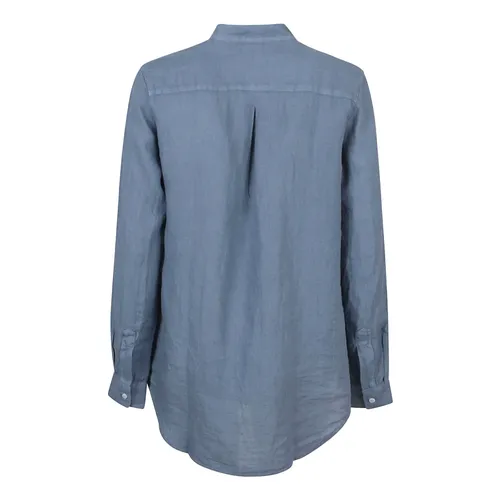 Camicia Azzurra in Lino - Fay - Modalova