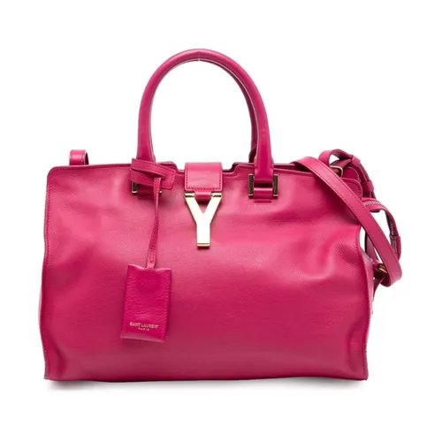 Pre-owned Leather Top Handle Bag - Saint Laurent Vintage - Modalova