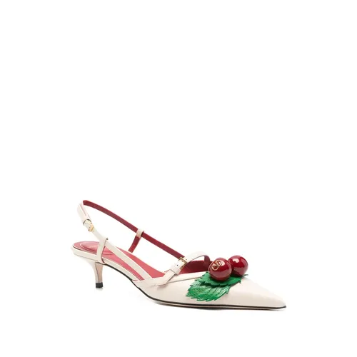 Floral Appliqué Slingback Pump - Valentino Garavani - Modalova