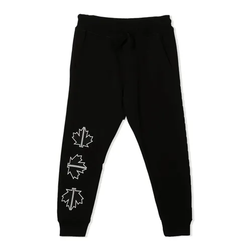 Cotton Fleece Joggers - Dsquared2 - Modalova