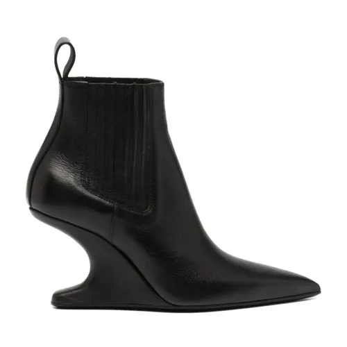 Black Sharp Ankle Boots - Rick Owens - Modalova