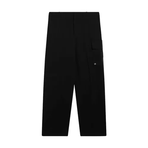 Gabardine Cargo Trousers - Fendi - Modalova