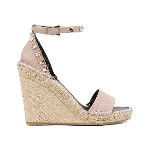 Rockstud Wedge Sandal - Valentino Garavani - Modalova