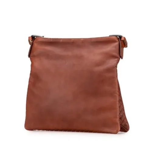 Pre-owned Leather Shoulder Bag - Bottega Veneta Vintage - Modalova