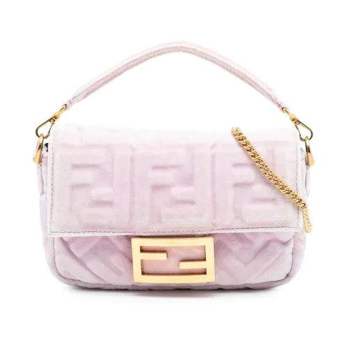 Pre-owned Embossed Pattern Bag - Fendi Vintage - Modalova
