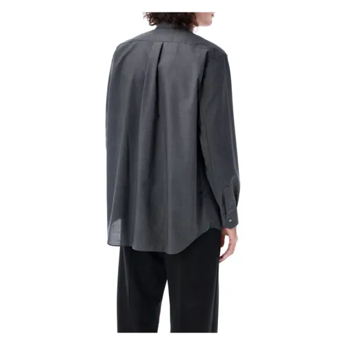 Wool Shirt with Point Collar - Comme des Garçons - Modalova