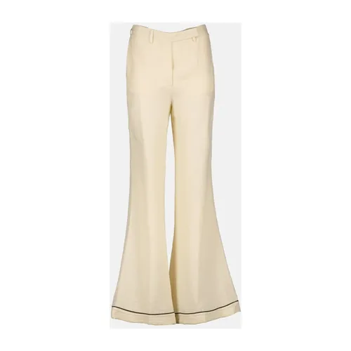 Silk Flared Pants - Prada - Modalova