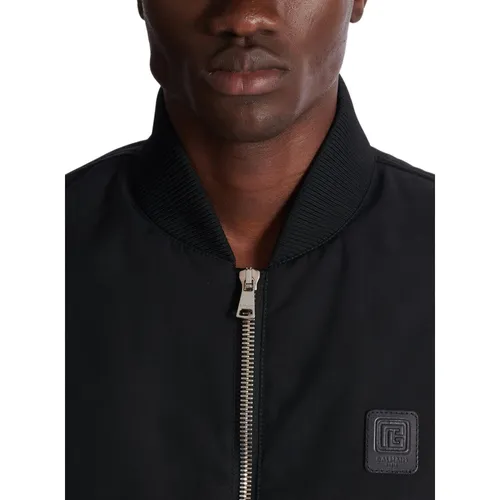 Cotton cap with print - Balmain - Modalova