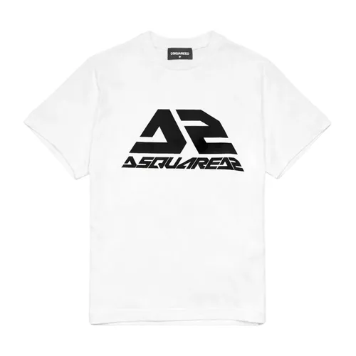 Logo-Patch Cotton T-Shirt - Dsquared2 - Modalova