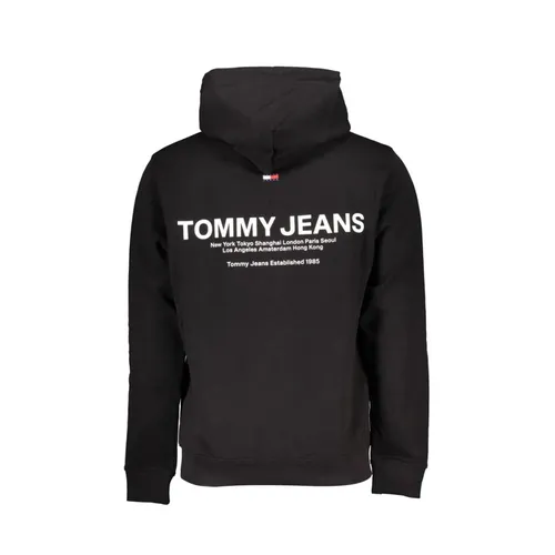 Black Cotton Hoodie for Men - Tommy Hilfiger - Modalova