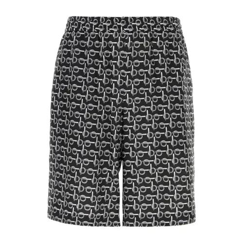 Silk Bermuda Shorts - Burberry - Modalova